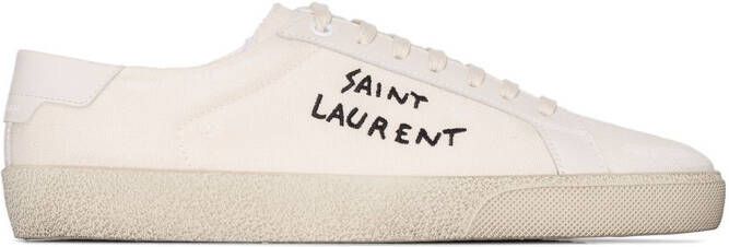Saint Laurent Court Classic canvas sneakers Neutrals