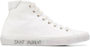 Saint Laurent distressed effect high-top sneakers White