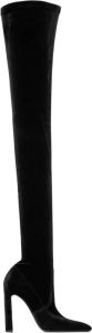 Saint Laurent Drew 105mm pointed-toe boots Black