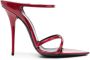 Saint Laurent Gippy 125mm patent leather mules Red - Thumbnail 1