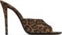 Saint Laurent Goldie 110mm leopard-print mules Brown - Thumbnail 1