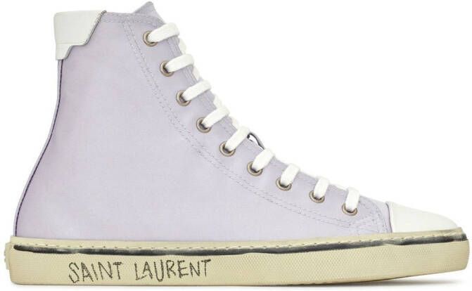 Saint Laurent high-top sneakers Purple