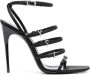 Saint Laurent Jerry 110mm silk-satin sandals Black - Thumbnail 1
