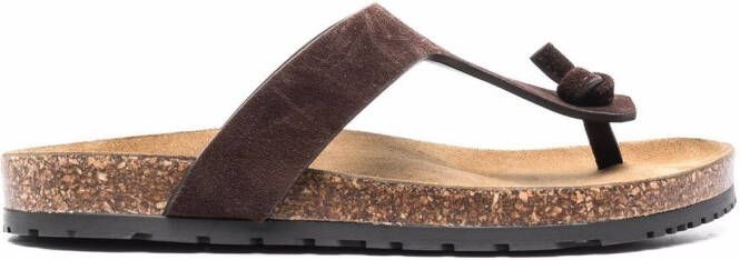Saint Laurent Jimmy 25mm sandals Brown