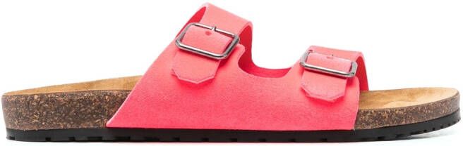 Saint Laurent Jimmy double-strap sandals Pink
