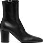 Saint Laurent Joelle 70mm leather boots Black - Thumbnail 1