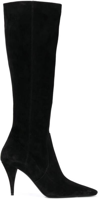 Saint Laurent knee-high boots Black