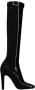 Saint Laurent knee-length pointed boots Black - Thumbnail 1