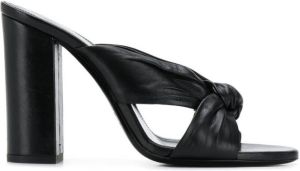 Saint Laurent knot detail 110mm sandal Black