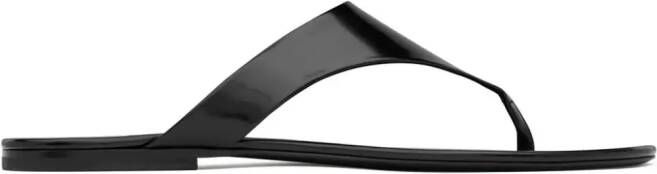 Saint Laurent Kouros leather sandals Black