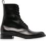 Saint Laurent lace-up 35mm leather boots Black - Thumbnail 1