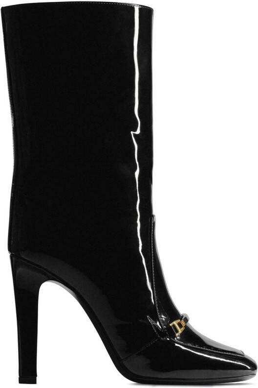 Saint Laurent Lala square-toe boots Black
