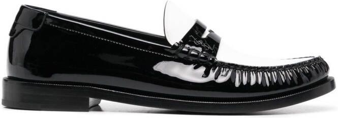 Saint Laurent Le Loafer contrast detail loafers Black