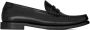 Saint Laurent Le Loafer logo plaque shoes Black - Thumbnail 1