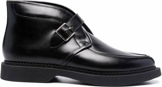 Saint Laurent leather creeper boots Black