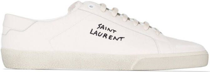 Saint Laurent logo-print low-top sneakers Neutrals