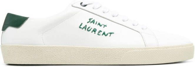 Saint Laurent logo-print low-top sneakers White
