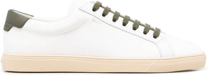 Saint Laurent low-top leather sneakers White