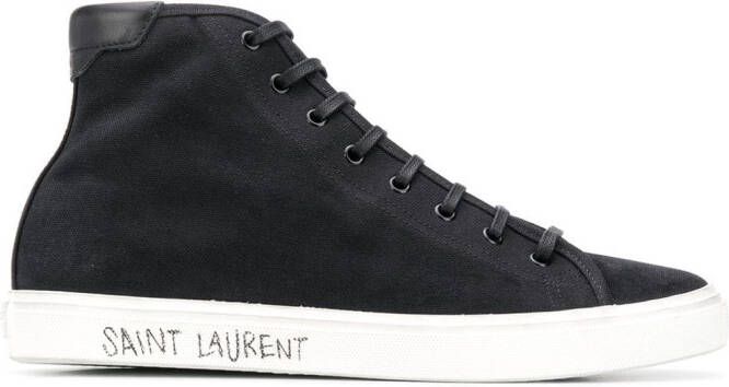 Saint Laurent Malibu high-top sneakers Black