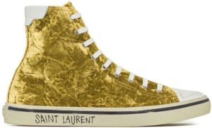 Saint Laurent Malibu high-top sneakers Gold