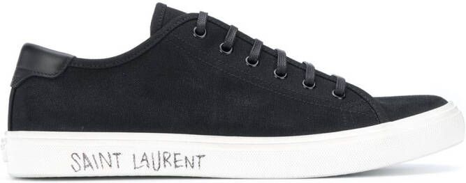 Saint Laurent Malibu lace-up sneakers Black