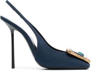 Saint Laurent Maxine 115mm slingback pumps Blue