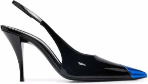 Saint Laurent metallic toe-cap pumps Black