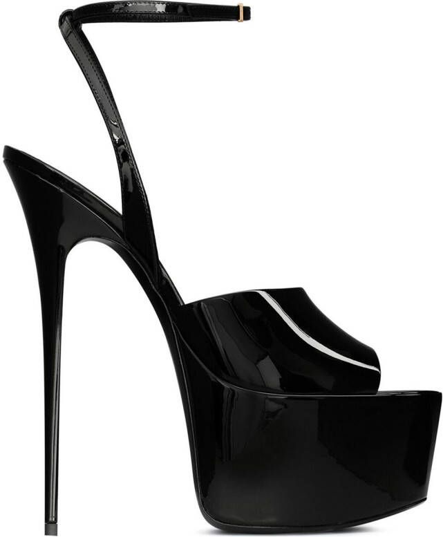 Saint Laurent Mexico 110mm platfom sandals Black