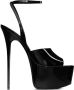 Saint Laurent Mexico 110mm platfom sandals Black - Thumbnail 1