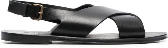 Saint Laurent Mojave crisscross sandals Black