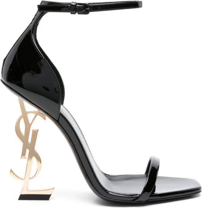 Saint Laurent Opyum 110mm YSL heel sandals Black