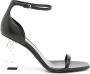 Saint Laurent Opyum 85mm logo-heel sandals Black - Thumbnail 1