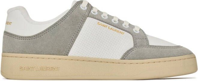 Saint Laurent panelled lace-up sneakers Grey - Picture 2