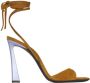Saint Laurent Paz 105mm suede sandals Neutrals - Thumbnail 1