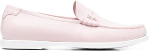 Saint Laurent penny-slot loafers Pink