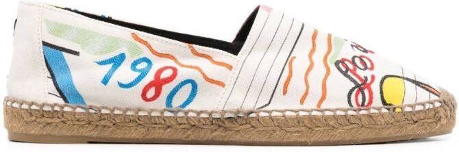 Saint Laurent Perseo flat espadrilles Neutrals