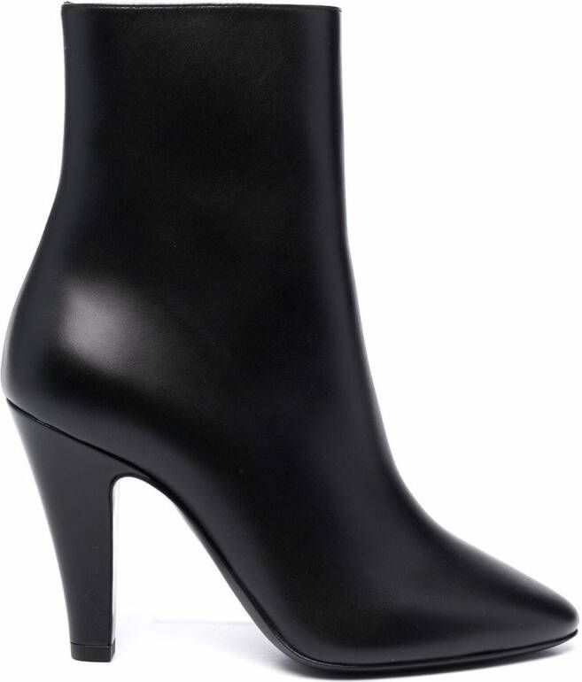 Saint Laurent polished-finish ankle boots Black