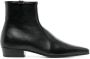 Saint Laurent Romeo calf-leather ankle boots Black - Thumbnail 1