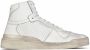 Saint Laurent SL24 leather high-top sneakers White - Thumbnail 1