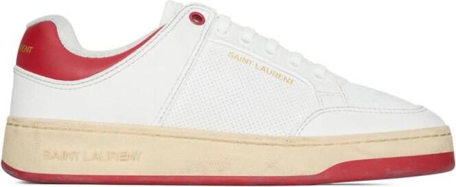 Saint Laurent SL 61 two-tone leather sneakers White