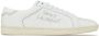 Saint Laurent studded low-top leather sneakers White - Thumbnail 1