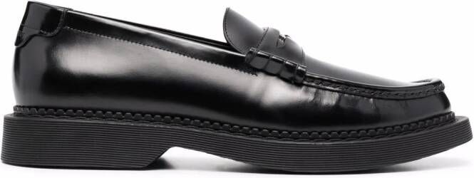 Saint Laurent Teddy Penny leather loafers Black
