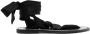 Saint Laurent tie-strap flat sandals Black - Thumbnail 1