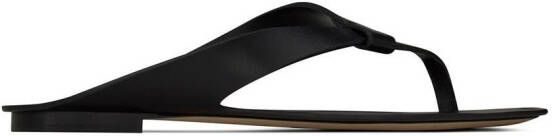 Saint Laurent Tower leather sandals Black
