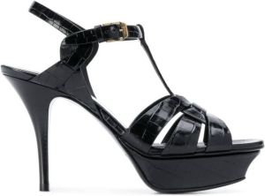 Saint Laurent Tribute 105mm sandals Black