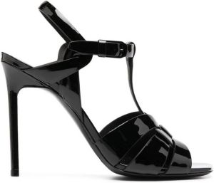 Saint Laurent Tribute 105mm sandals Black