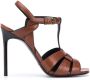 Saint Laurent Tribute 110mm sandals Brown - Thumbnail 1