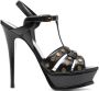 Saint Laurent Tribute 145mm studded sandals Black - Thumbnail 1