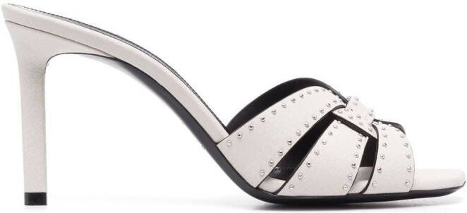 Saint Laurent Tribute 85mm sandals White