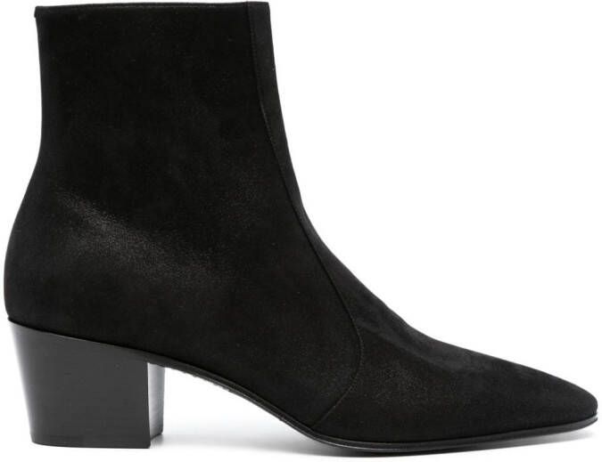 Saint Laurent Vassili 65mm leather boots Black